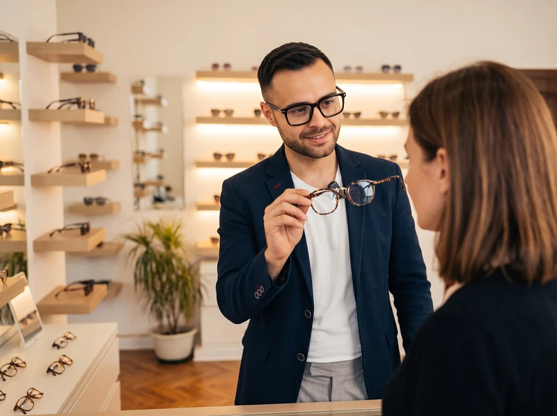 Consulenza personalizzata sulla montatura in negozio